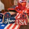 2-Piece 4th of July Table Decorations – Wooden Patriotic Heart Centerpieces, Red, White & Blue Memorial Day & Independence Day Home Decor, 6-Inch